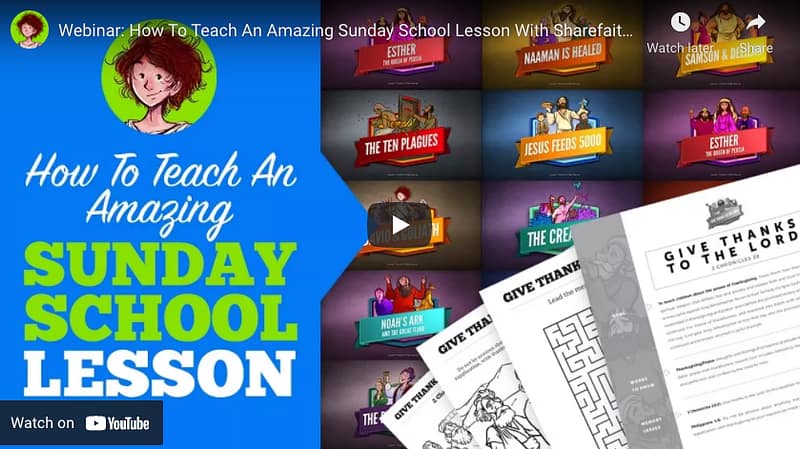 How to Teach An Amazing Sunday School Lesson With Sharefaith Kids