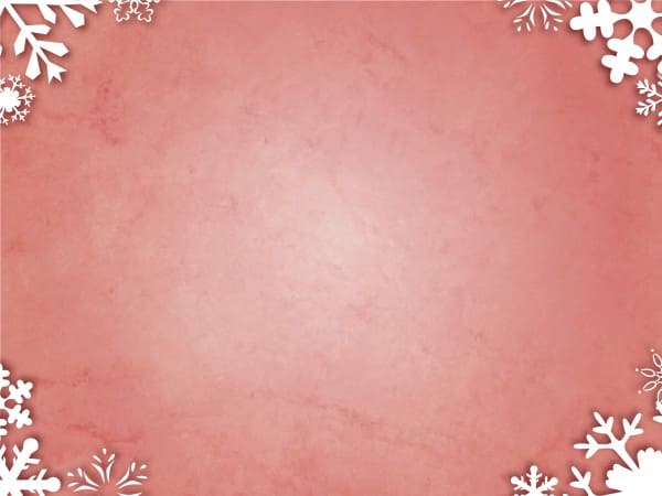 Antique Red and Snowy Corners