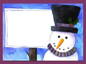Snowman Sign