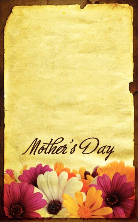 Mothers Day Church Bulletin Cover