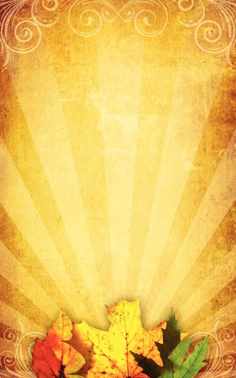 Happy Thanksgiving Program Cover Template