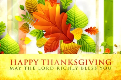 Thanksgiving Blessings Church Video Loop