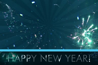 Happy New Year Explosion Video Loop