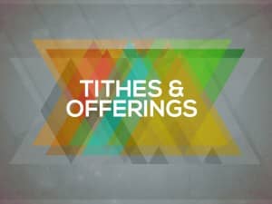 Tithes and Offerings Church Service Slide