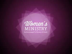 Womens Ministry Church Service Still