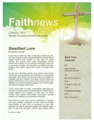 Easter Cross Church Newsletter