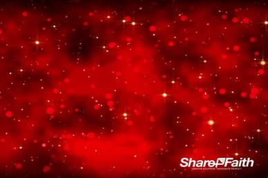 Abstract Christmas Light Particles Worship Video Loop
