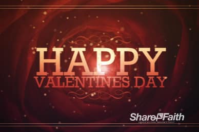 Happy Valentines Day Service Video Motion Loop