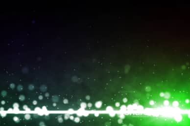 Colorful Particles Green Worship Video Background