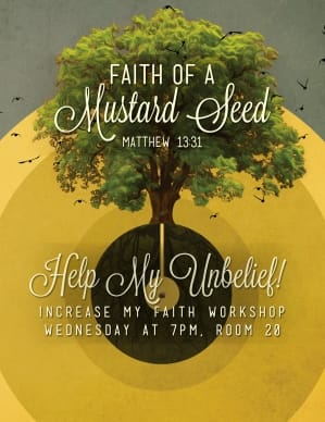 Faith of a Mustard Seed Religious FLyer