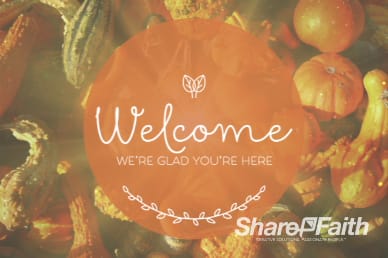 Harvest Party Religious Welcome Service Loop