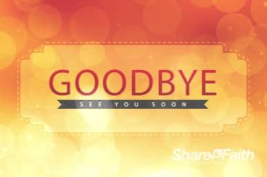 Wishing a Happy New Year Ministry Goodbye Video Loop