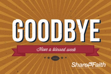 Big Game Party Ministry Goodbye Background Video