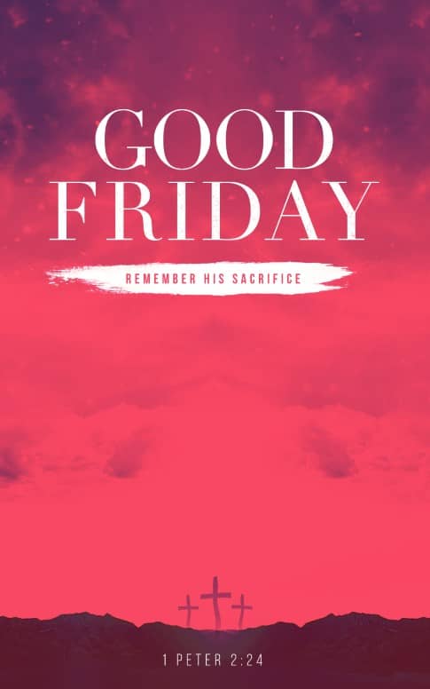 Good Friday Healed Christian Bulletin