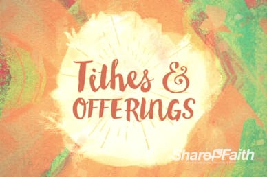 Easter Sunday Ministry Tithes and Offerings Video