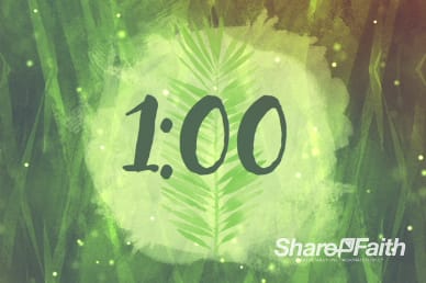Palm Sunday Religious One Minute Countdown Timer