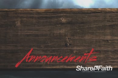True Love Church Announcements Motion Video