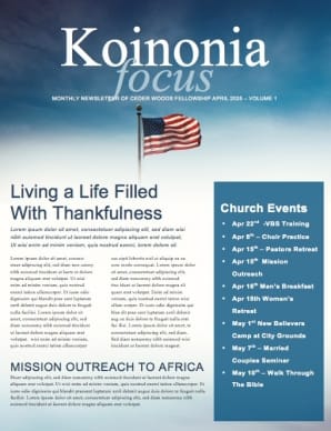 Memorial Day Never Forget Ministry Newsletter