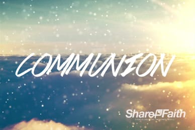 Sparkle Cloud Church Communion Motion Video Loop