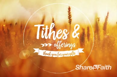 Bless the Lord Christian Tithes and Offerings Video Background