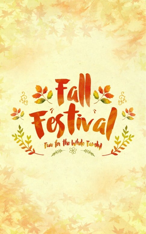 Fall Festival Family Fun Religious Bulletin