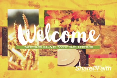 Thanksgiving Fall Christian Welcome Video