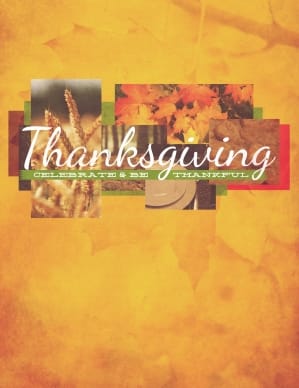 Thanksgiving Fall Christian Flyer