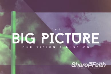 The Big Picture Missions Ministry Title Background Video