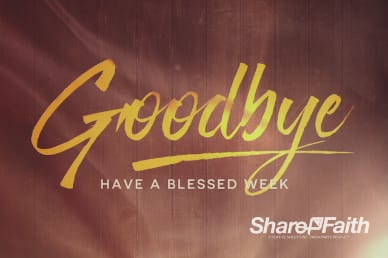 Light of the World Christmas Goodbye Video Loop