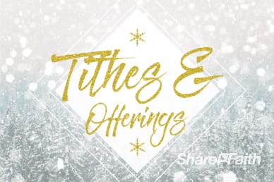 Winter Communion Tithes and Offering Video Loop