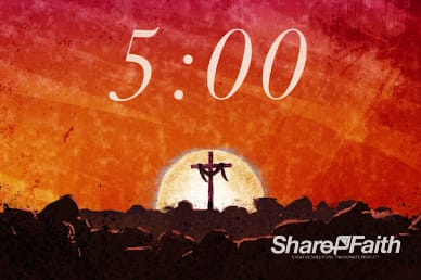 Easter Sunday Resurrection Church Countdown Timer