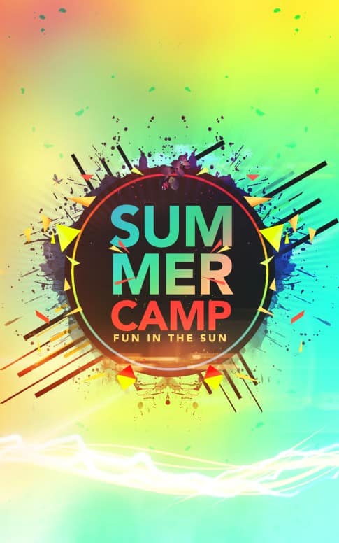 Summer Camp Fun in the Sun Church Bulletin