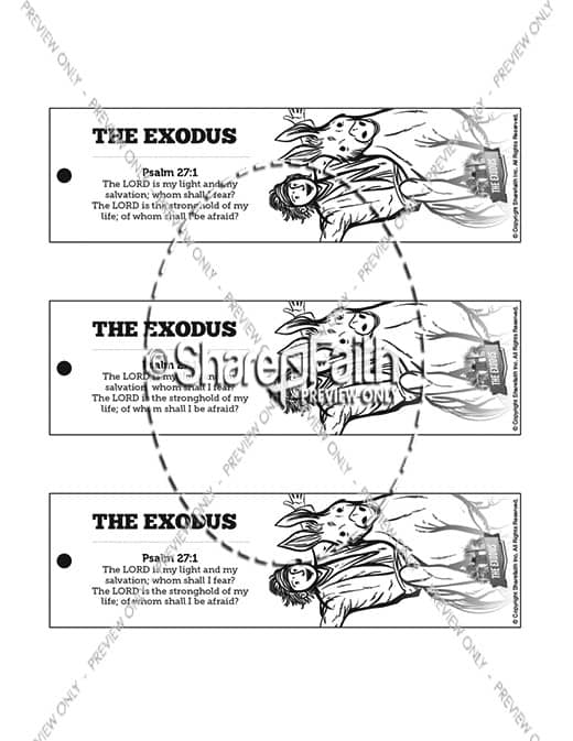 The Exodus Story Bible Bookmarks