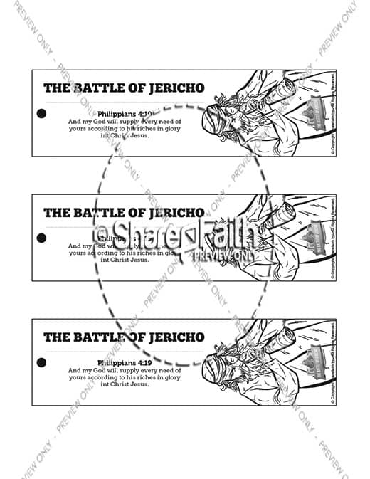 The Battle of Jericho Bible Bookmarks
