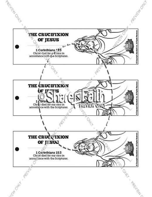 Jesus' Crucifixion Bible Bookmarks
