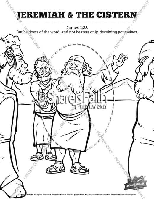 The Prophet Jeremiah Sunday School Coloring Pages
