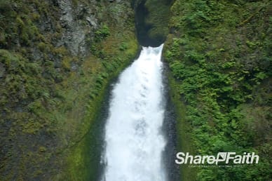 Rushing Waterfall Video Background
