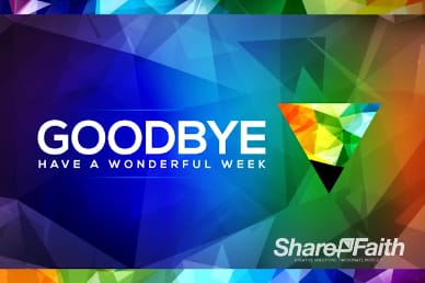 Fall Ministry Kick Off Goodbye Video Loop