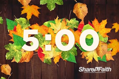 Fall Harvest Party Church Countdown Timer