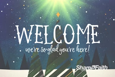 Merry Christmas Tree Welcome Motion Graphic