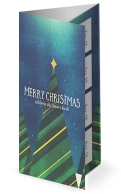 Merry Christmas Tree Church Trifold Bulletin