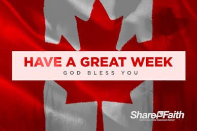 Remembrance Day Canada Flag Goodbye Video Loop