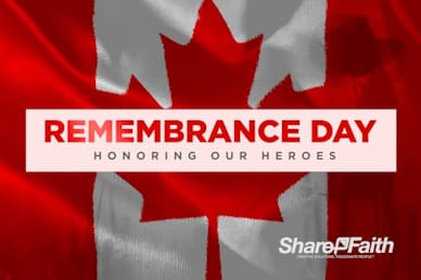 Remembrance Day Canada Flag Holiday Video Loop