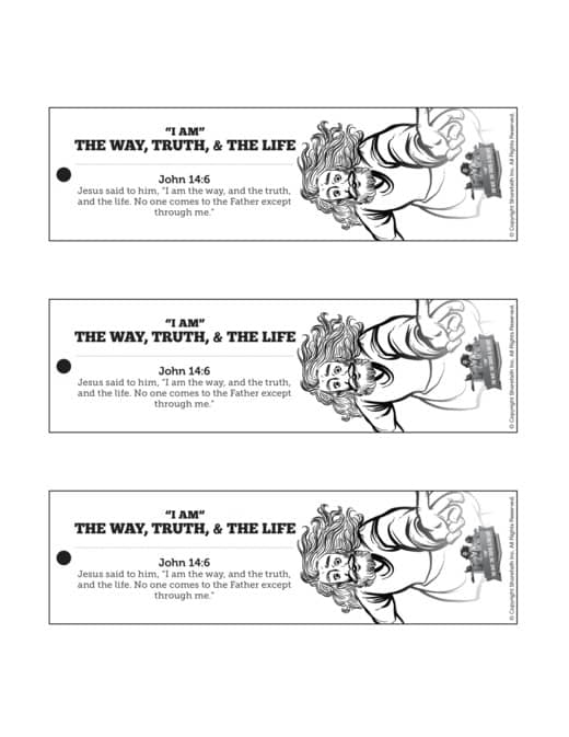 John 14 The Way the Truth and the Life Bible Bookmarks