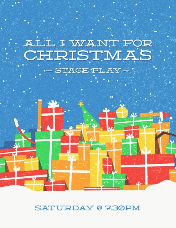 All I Want For Christmas Church Flyer