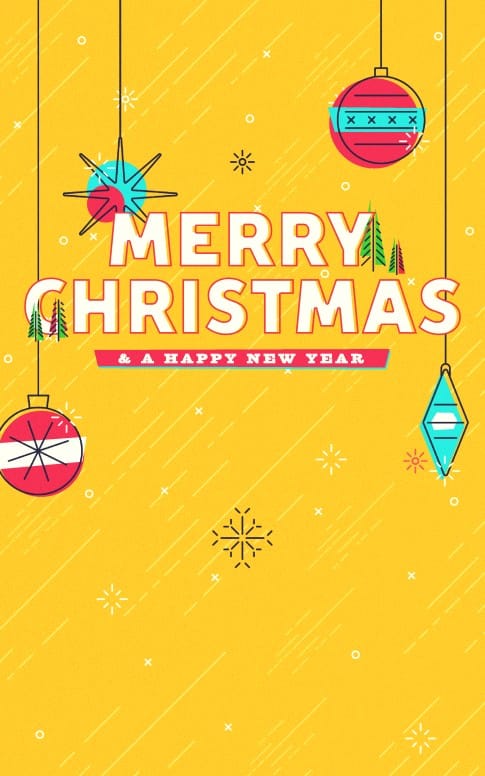 Merry Christmas Ornaments Church Bulletin