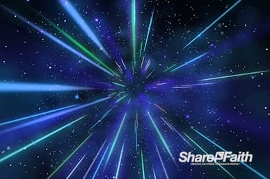 Blue Hyper Space Motion Graphic