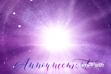 Light of the World Christmas Announcements Video Loop