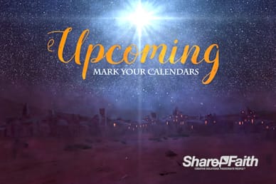 A Savior is Born Christmas Announcements Motion Graphic
