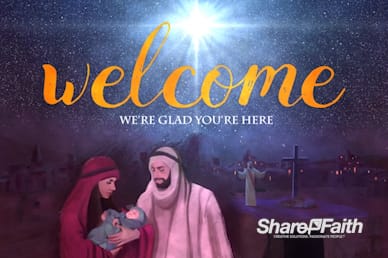 A Savior is Born Christmas Welcome Motion Graphic